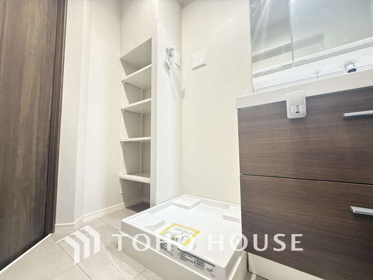 洗面 清潔感のある洗面室