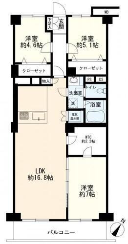 大倉山ハイム１号棟の物件画像