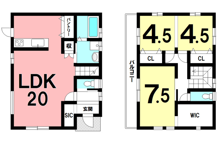 間取り 3LDK、オール電化、照明付き【建物面積95.22m2(28.8坪)】同仕様の建物建物見学可能です♪