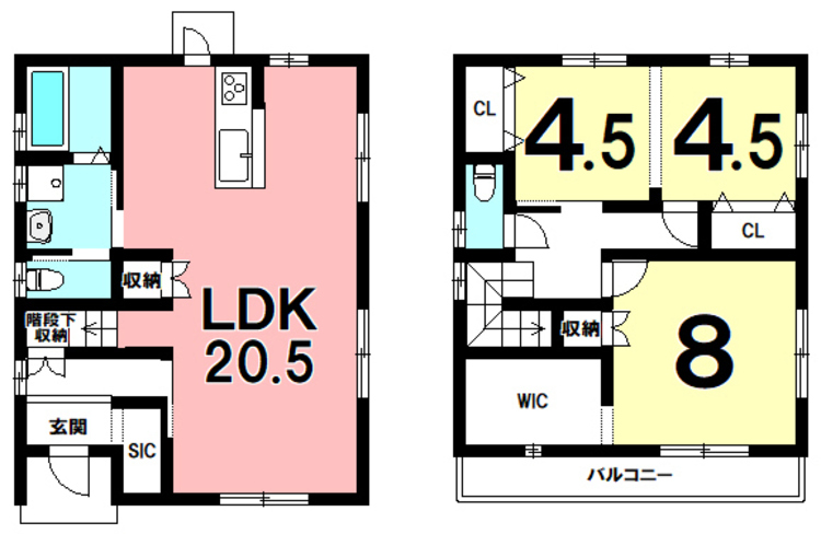 間取り 3LDK、オール電化、ウォークイン、シューズクローク【建物面積96.88m2(29.3坪)】
