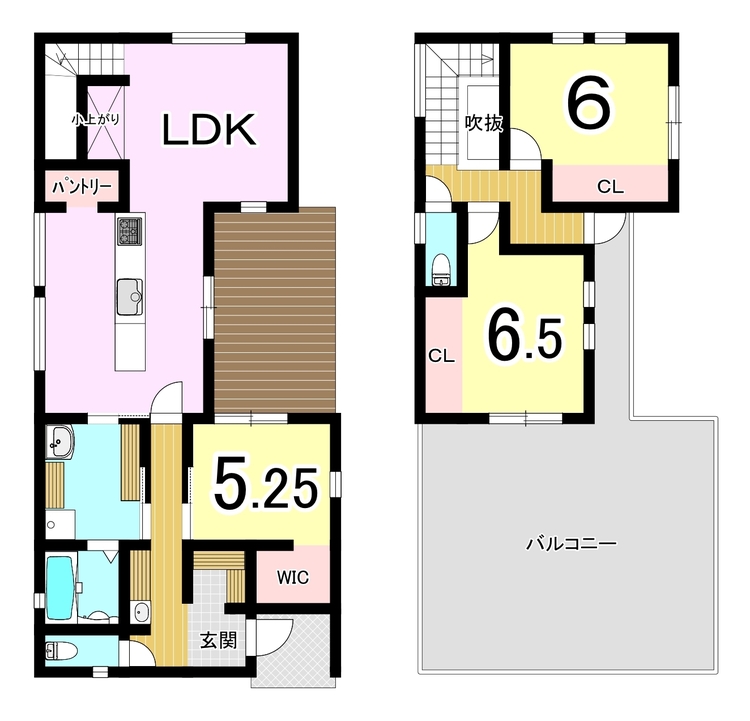 間取り 【間取り】3LDK+WIC