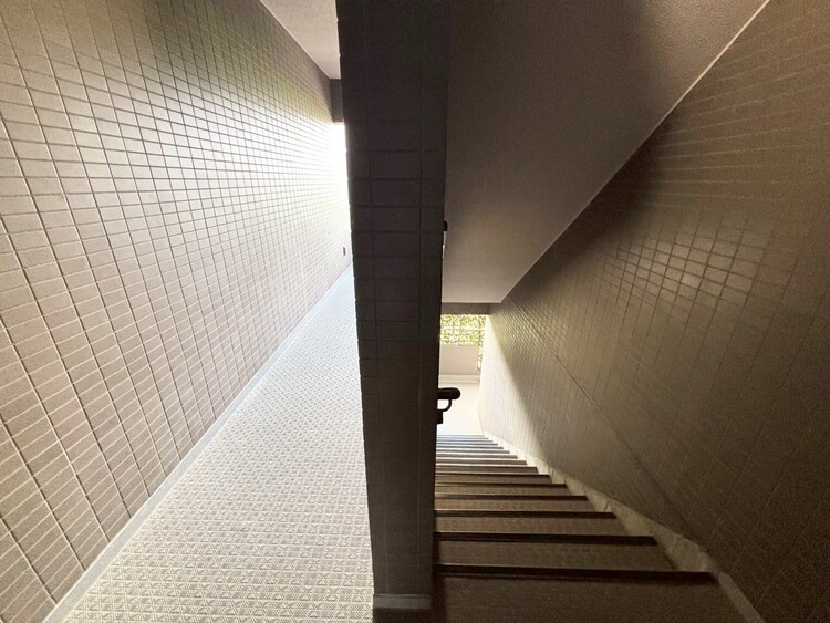 その他 共用部の階段です。明るく清潔に管理されています。