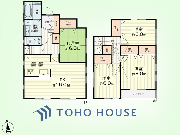 間取り 4LDK　建物面積99.78平米、土地面積125.21平米