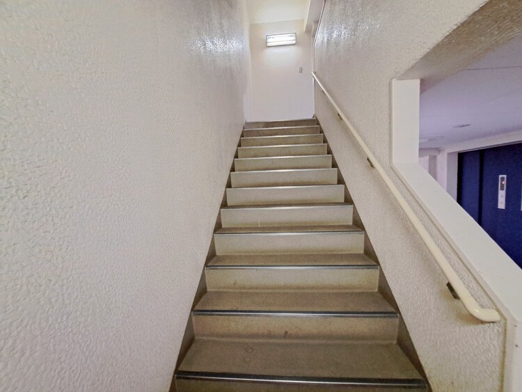 その他 共用部の階段です。明るく清潔に管理されています。