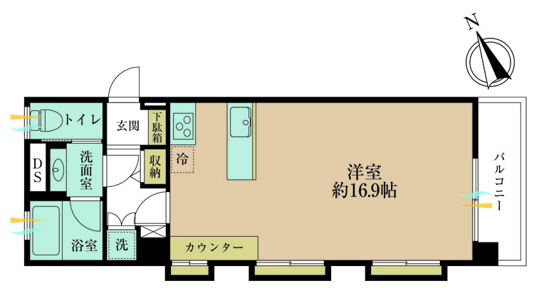 その他 専有面積36.38m2、バルコニー面積4.4m2