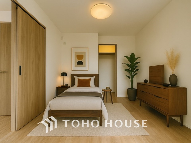 内装 ＊配置してある家具や小物はCGによるイメージ画像です【ROOM】感性を育むプライベートルームはシンプルでスマートな空間。好みの空間で読書をしたり、音楽を聞いたりと一人の時間も充実したものにできます。