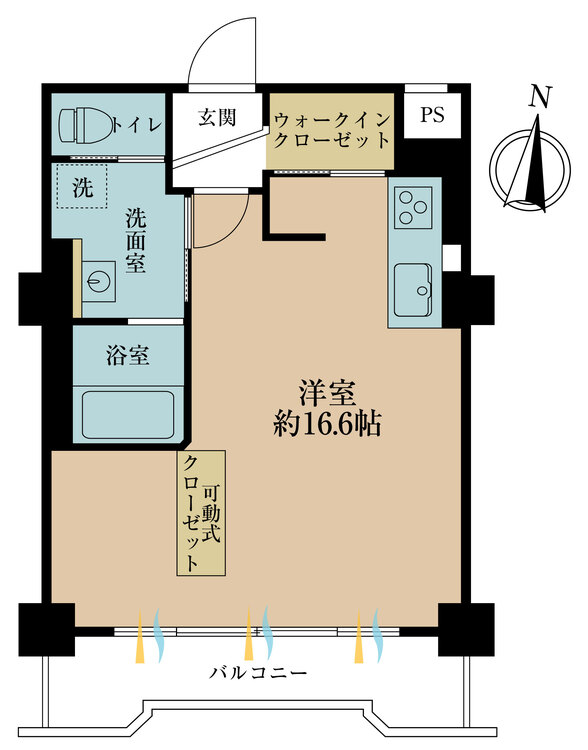 その他 専有面積41.6m2、バルコニー面積5.75m2