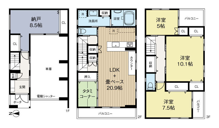 間取り 5部屋＋LDKのファミリータイプ♪