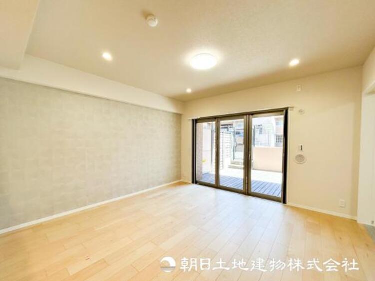 居間 【リビング】家族や友人との時間など１番多くの時間を過ごす空間だからこそ快適な空間を目指してプランニングしました