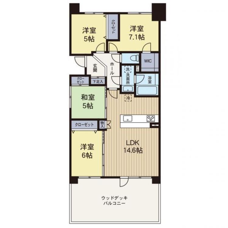 間取り 【間取り図】表現された空間はたくさんの光を浴び、風を感じ、暮らしを豊かにしてくれます。家族の思い出を刻んでいきます。