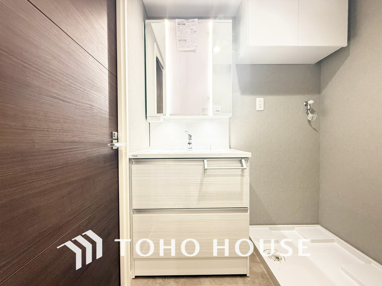 洗面 豊富な収納スペース、身支度のしやすい洗面所