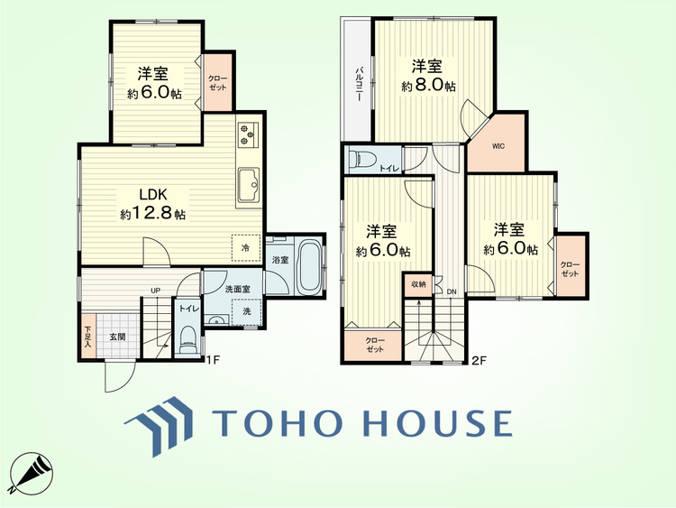 間取り 4LDK　土地面積150.08平米、建物面積100.19平米