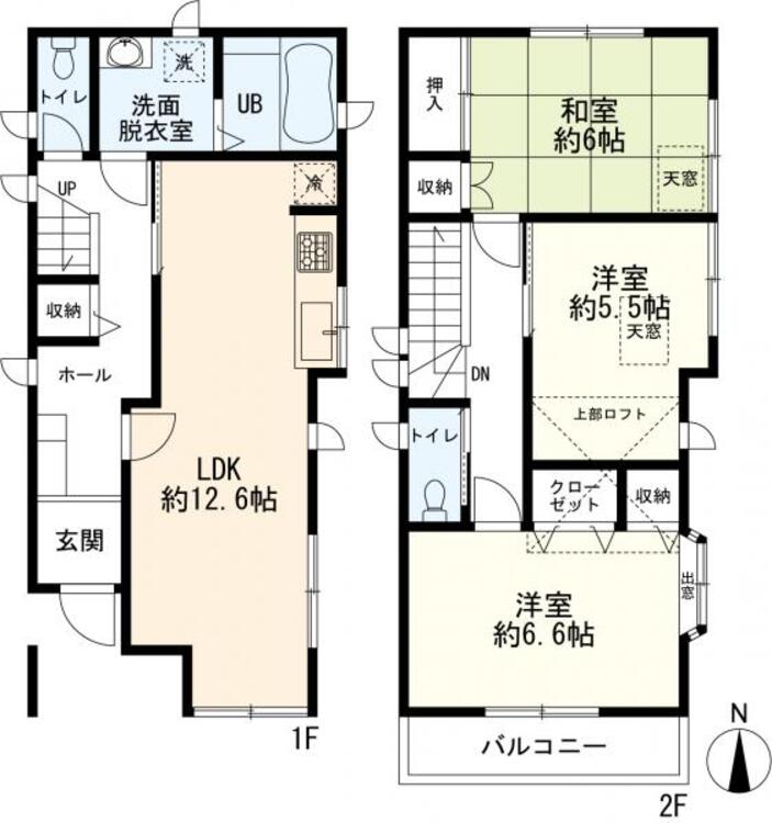間取り 間取図　3LDK