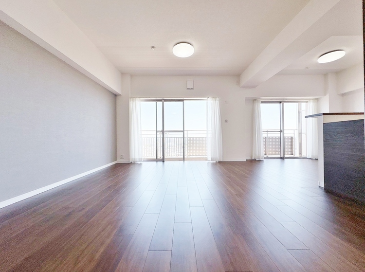 居間 飾り過ぎないシンプルな内装と偏り過ぎないデザインで統一しました。