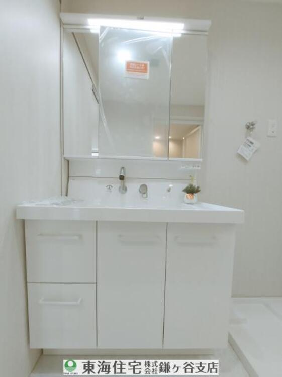 洗面 シャンプードレッサーで朝の身支度もはかどります