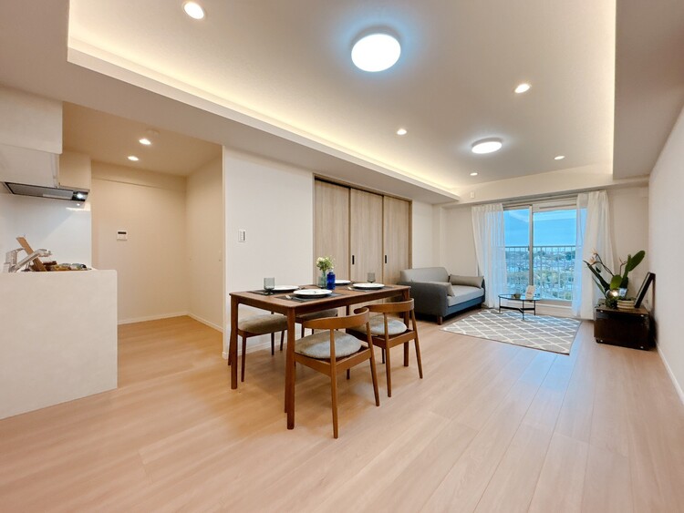 居間 豊かな居住性と、安心感を満たすクオリティが見事に調和した住空間。