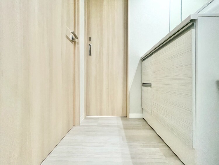 その他 十分な広さの脱衣所。