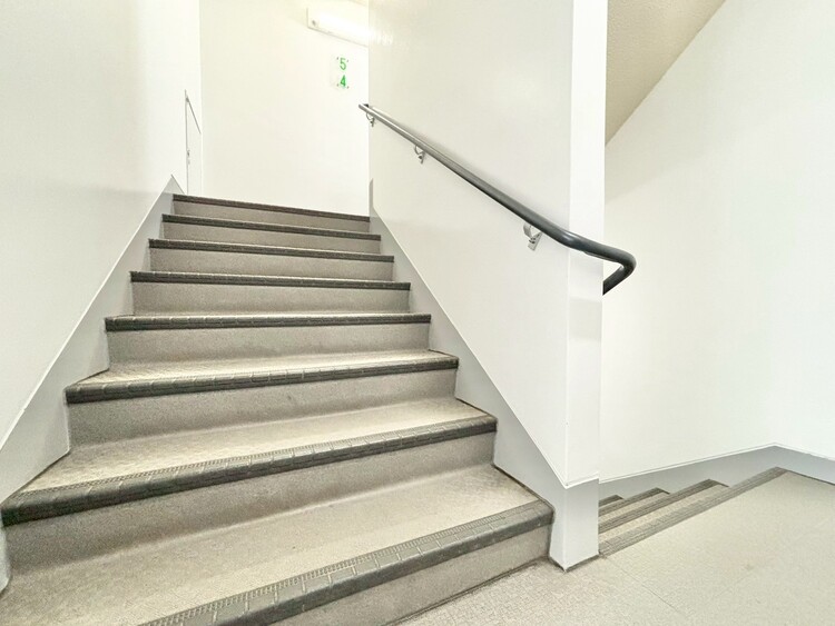 その他 共用部の階段です。明るく清潔に管理されています。