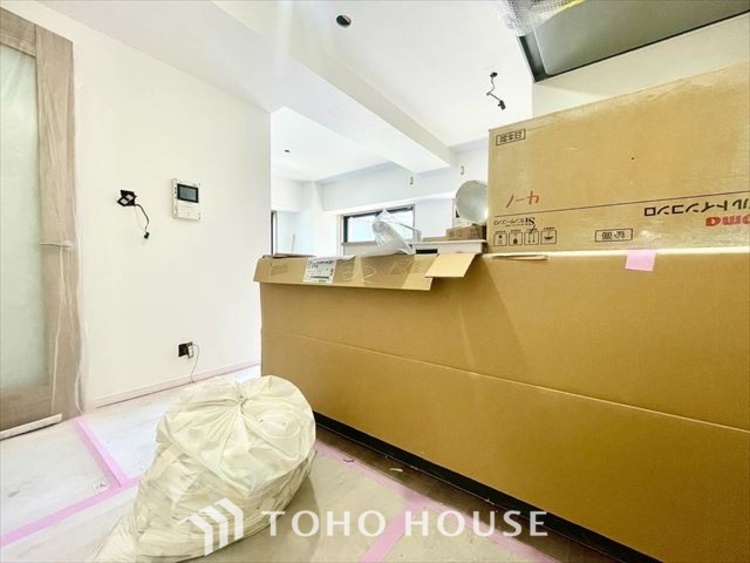 キッチン 【KITCHEN】◆家族のおはよう◆の声を笑顔で迎えてあげられるシステムキッチン。朝ごはんが楽しみでちょっと早起きしたくなるんです。