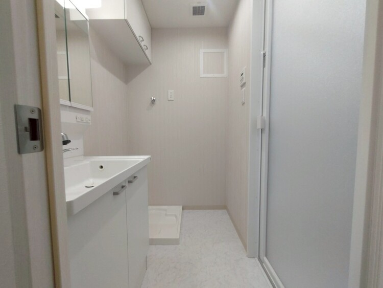 その他 十分な広さの脱衣所。