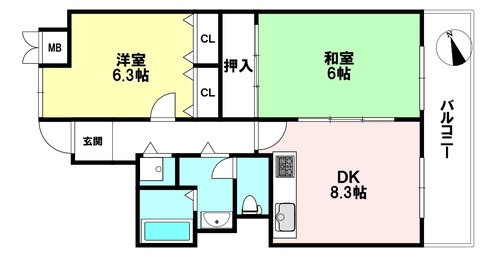 高見フローラルタウンイーストスクエア27の物件画像