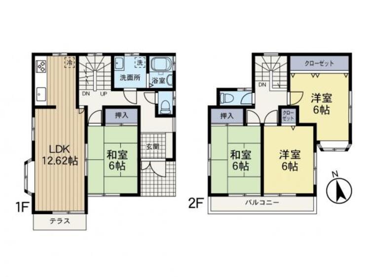間取り 地下室収納付きでスッキリとしたお住まいに。