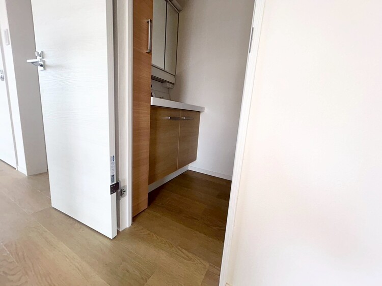 その他 十分な広さの脱衣所。