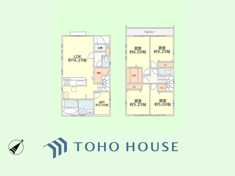 間取り 4SLDK　土地面積151.55平米、建物面積97.7平米