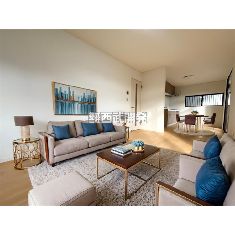 居間 【配置してある家具や小物はCGによるイメージです。】