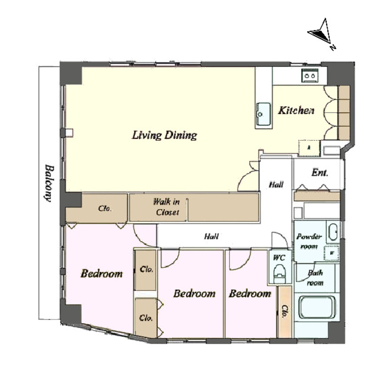 その他 3LDK、専有面積110.8m2
