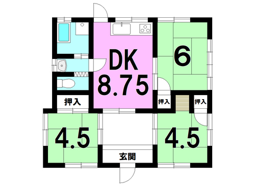 西伊敷５丁目　中古戸建の物件画像