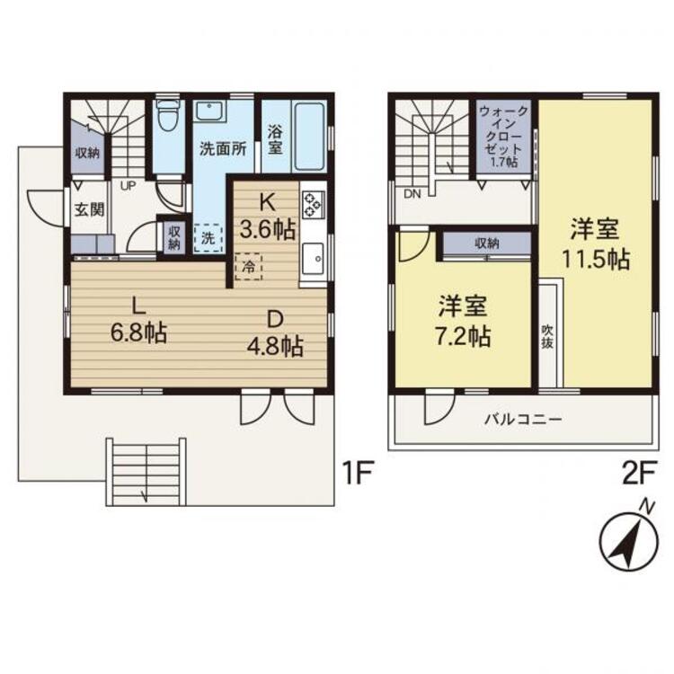 間取り スウェーデンハウス施工の中古戸建になります。リフォームも完了しており即入居可能です！