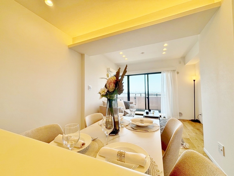 居間 ひとつひとつの空間に宿した機能性、そして美意識。