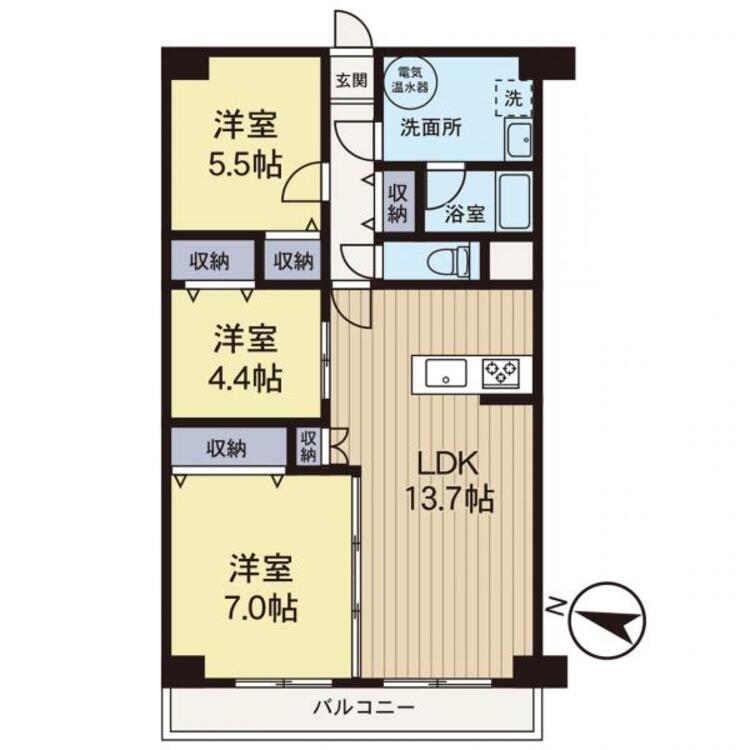 間取り 【間取図】時間のゆとりと空間、暖かな陽光がもたらす光と風を独占してください。ここから新しい暮らしが始まります。