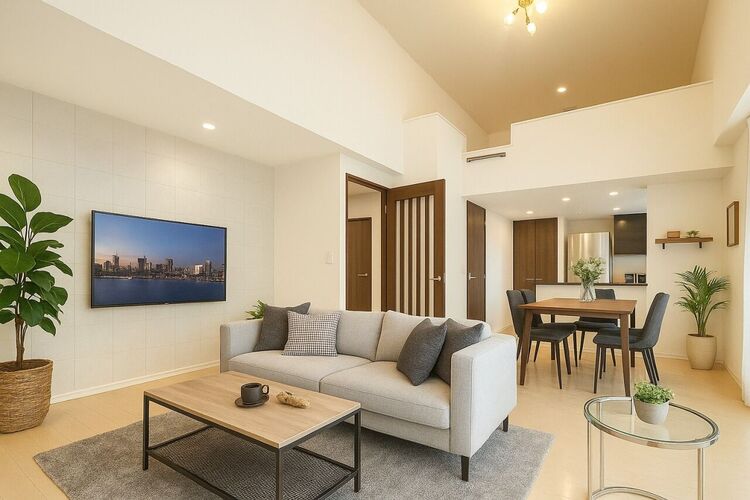 居間 ※居住中の為、画像加工を施しております