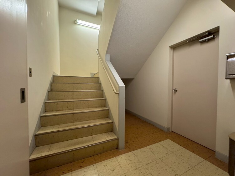 その他 共用部の階段です。明るく清潔に管理されています。