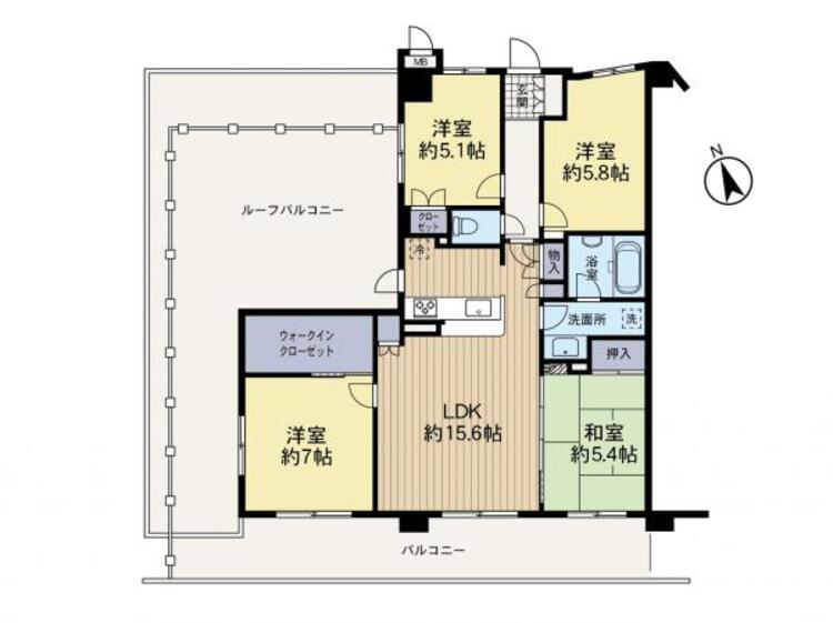 間取り 動物好きな方に嬉しいペット飼育可能。オートロックや防犯カメラなど、防犯性能が高められています