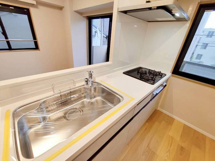 キッチン 使いやすくスタイリッシュなキッチン空間になっております。