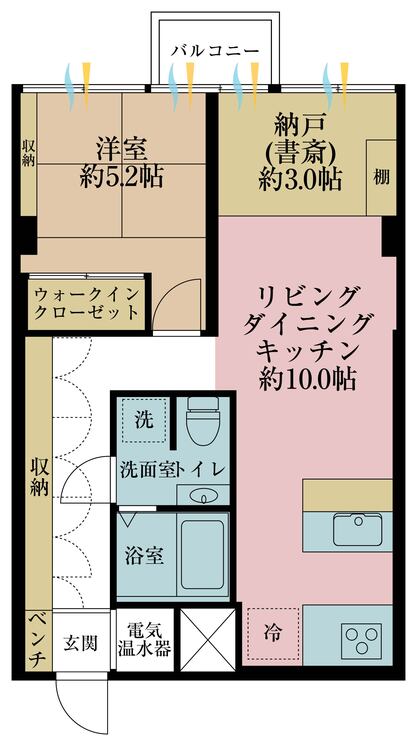 その他 1LDK+S（納戸）、面積1.87m2