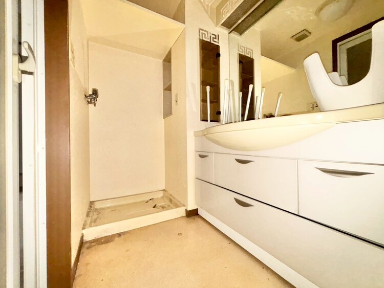 洗面 清潔感と心地よさを重視した、上質感漂うパウダールーム。