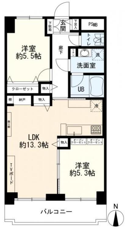 間取り ２ＬＤＫ