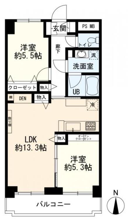 間取り ２ＬＤＫ