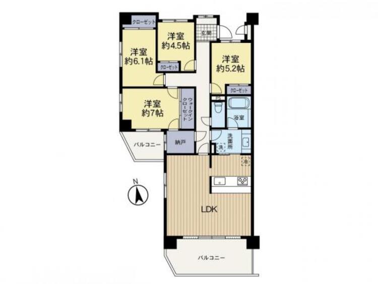 間取り 自然な光と開放感に包まれた17帖以上のLDKで、穏やかなひとときを。