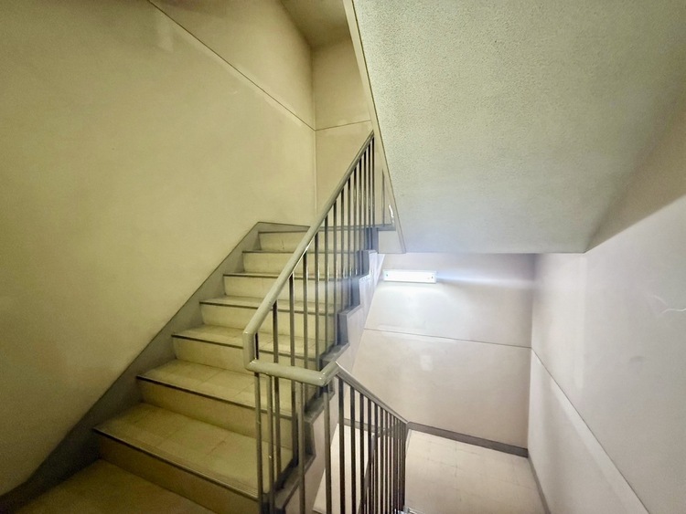 その他 共用部の階段です。明るく清潔に管理されています。