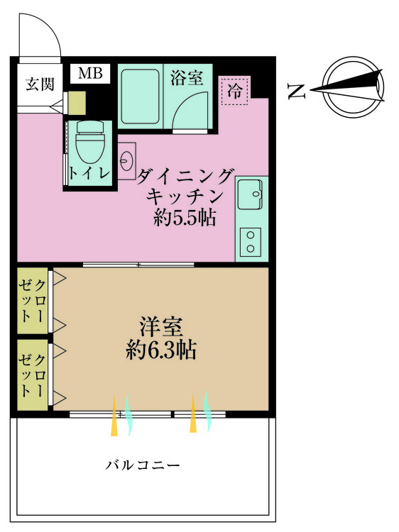 その他 1DK、専有面積27.92m2