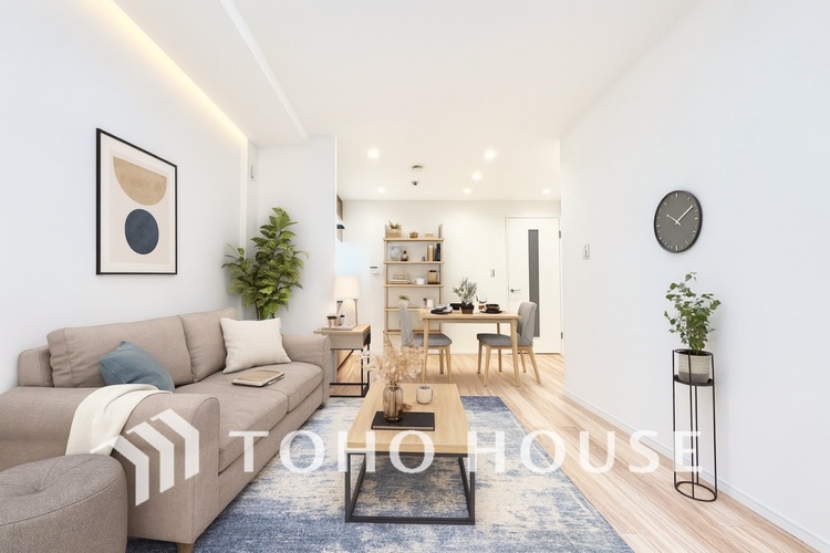 内装 ＊配置してある家具や小物はCGによるイメージ画像です。ここに集まる家族の会話と笑顔が絶え間なく続く幸せな空間。