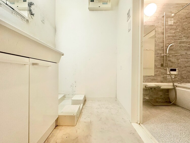 その他 十分な広さの脱衣所。