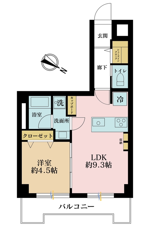 その他 1LDK、専有面積35.9m2、バルコニー面積5.04m2