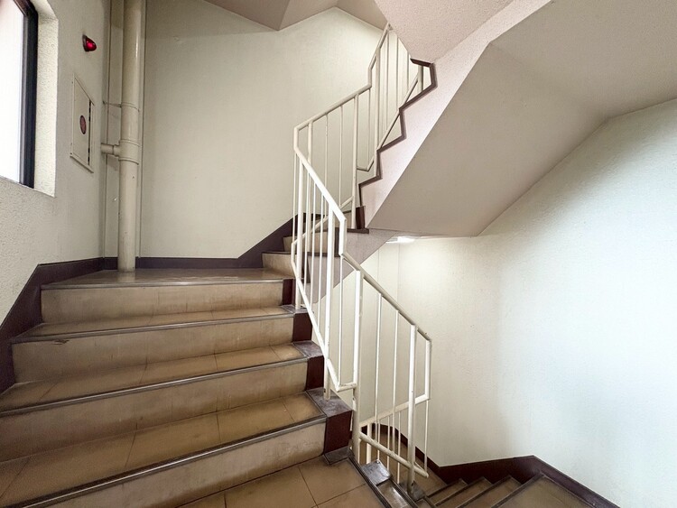 その他 共用部の階段です。明るく清潔に管理されています。