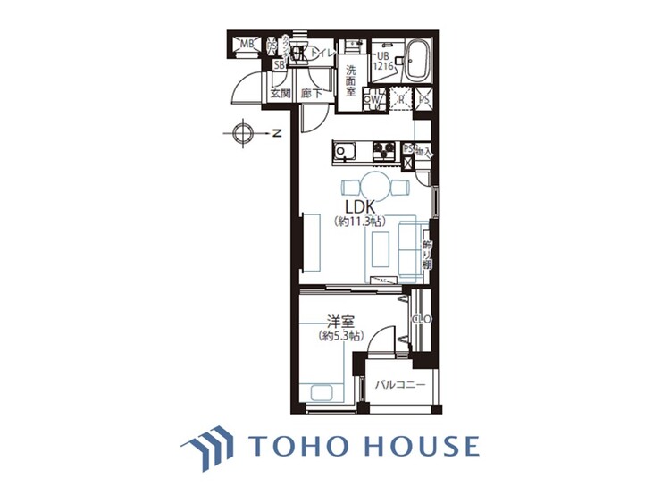 間取り 暮らし続けることで、住まいの意味を問いかける。団欒を育むスペースは通風・日当たり良好で、窓を開けるとすこやかな風が吹き抜けます。